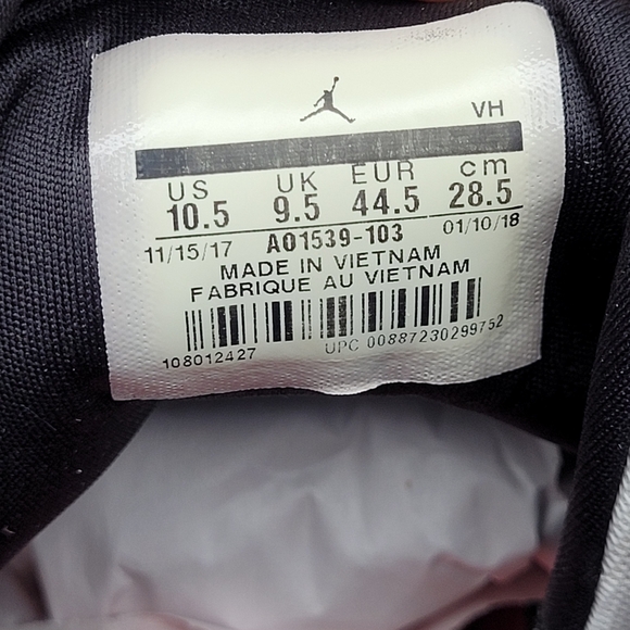 Jordan DNA GS 'White Cement' Men’s Size 10.5 Sneakers AO1539-103, Used - Picture 16 of 16